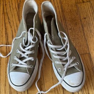 Converse Olive Green High-Top Sneakers